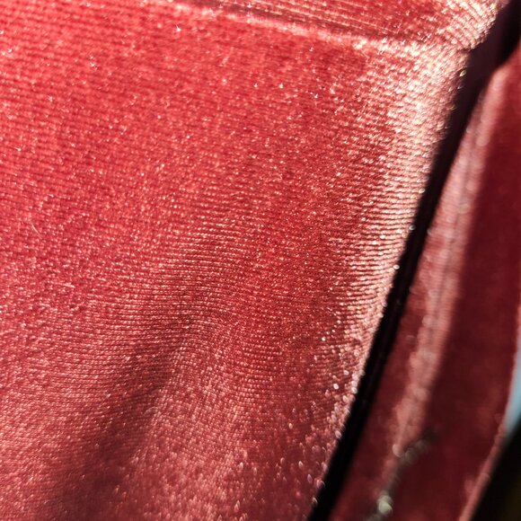 BEAUTFUL by Lawrence Zarian Stretch Velvety Sequin Tunic Cranberry - Picture 11 of 15